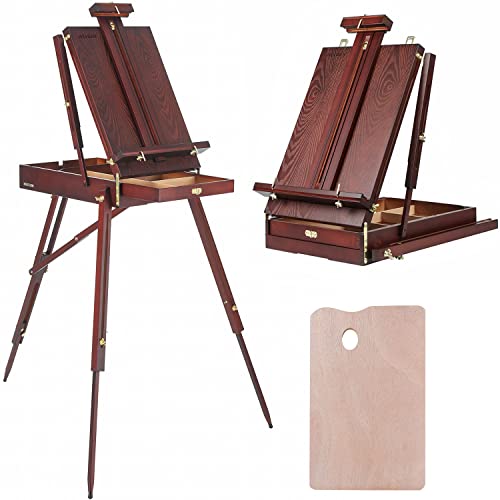 Meeden French Easel, Plein Air Easel, Art Easels For Painting Adult, Travel Easel, Easel Stand For Painting, Portable Artist Easel For Outdoor Painting, Sketching, Display #TOP17