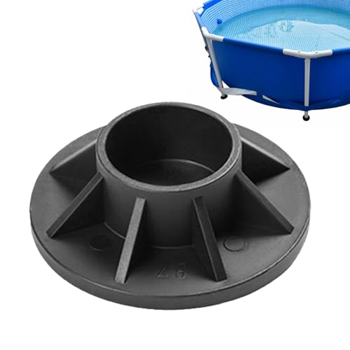 Sirseon Cubierta de base de piscina, cubierta para piernas para piscina, cubierta protectora para piernas, piezas de piscina, cubierta de extremo vertical, cubierta de marco de metal de repuesto