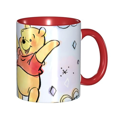 くまのプーさん マグカップ 330ml ティーカップ コーヒーカップ カップ セラミック Mug Cup 軽量 直接ドリップ おしゃれ かわいい 電子レンジ対応 グッズ オフィス 家用 プレゼント