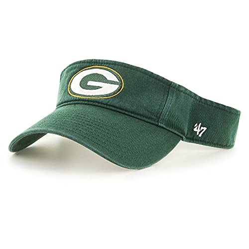 47 Men's Green Green Bay Packers Clean Up Visor