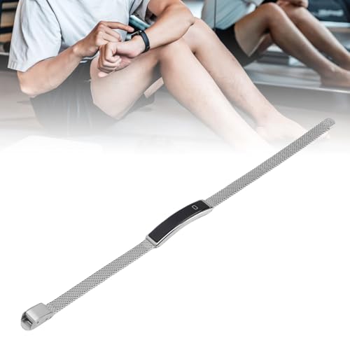 ASHATA Smart Armband f&uuml;r M&auml;nner Frauen, Aktivit&auml;tsfitness Tracker, Bluetooth Telefon Fernauslagerungsabdichtung, App, Mehrere Sportmodi (Silver)