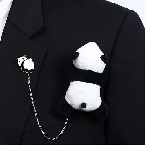 Miniatura 7 de Broche Pin de solapa, cadena de animales de peluche, broches de aleación, broches de pandacocodrilo, broche de dibujos animados, insignia, suéter,