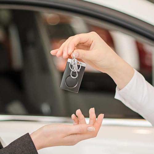 iCovalescent 20 Stück drehbare Karabinerverschlüsse, Schlüsselringe Edelstahl, Schlüsselanhänger Drehverschlüsse, Karabiner Schlüsselanhänger(Silber)