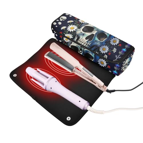 Bolsa de viaje para herramientas de cabello con tapete resistente al calor miniatura 2
