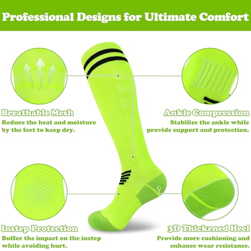 Sarfel Kids Youth Soccer Socks Boys Adult Kids Baseball Socks Men Women Girls Softball Accessories Youth Football Team Sport2