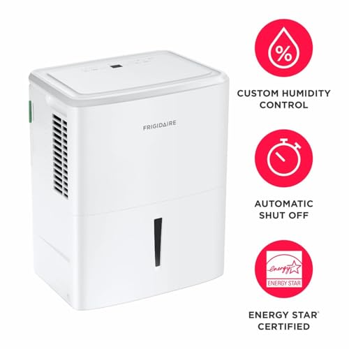 Image of Frigidaire 35 Pint Dehumidifier for Home, Bedroom & Medium Rooms, White