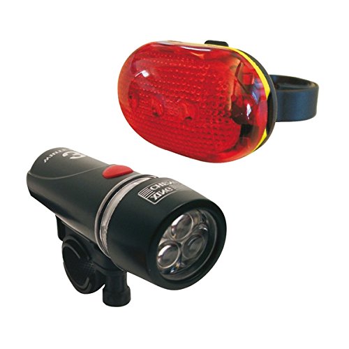 Kit Luci Bici MVTEK – Fanale Anteriore E Posteriore A Batteria, Impermeabile, Per Sicurezza Notturna