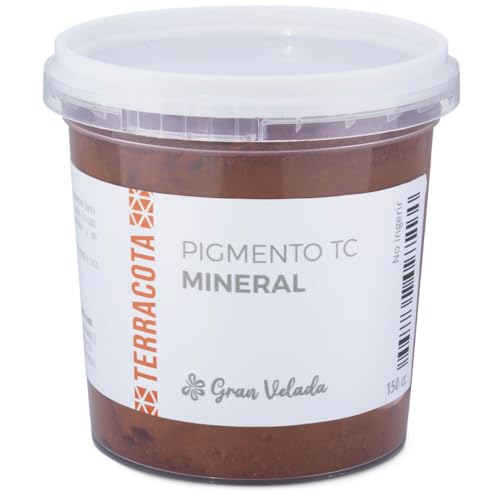 Pigmento Mineral Terracota TC | Polvo estable con alto poder de coloración para manualidades, bellas artes e industria | 1000 cc