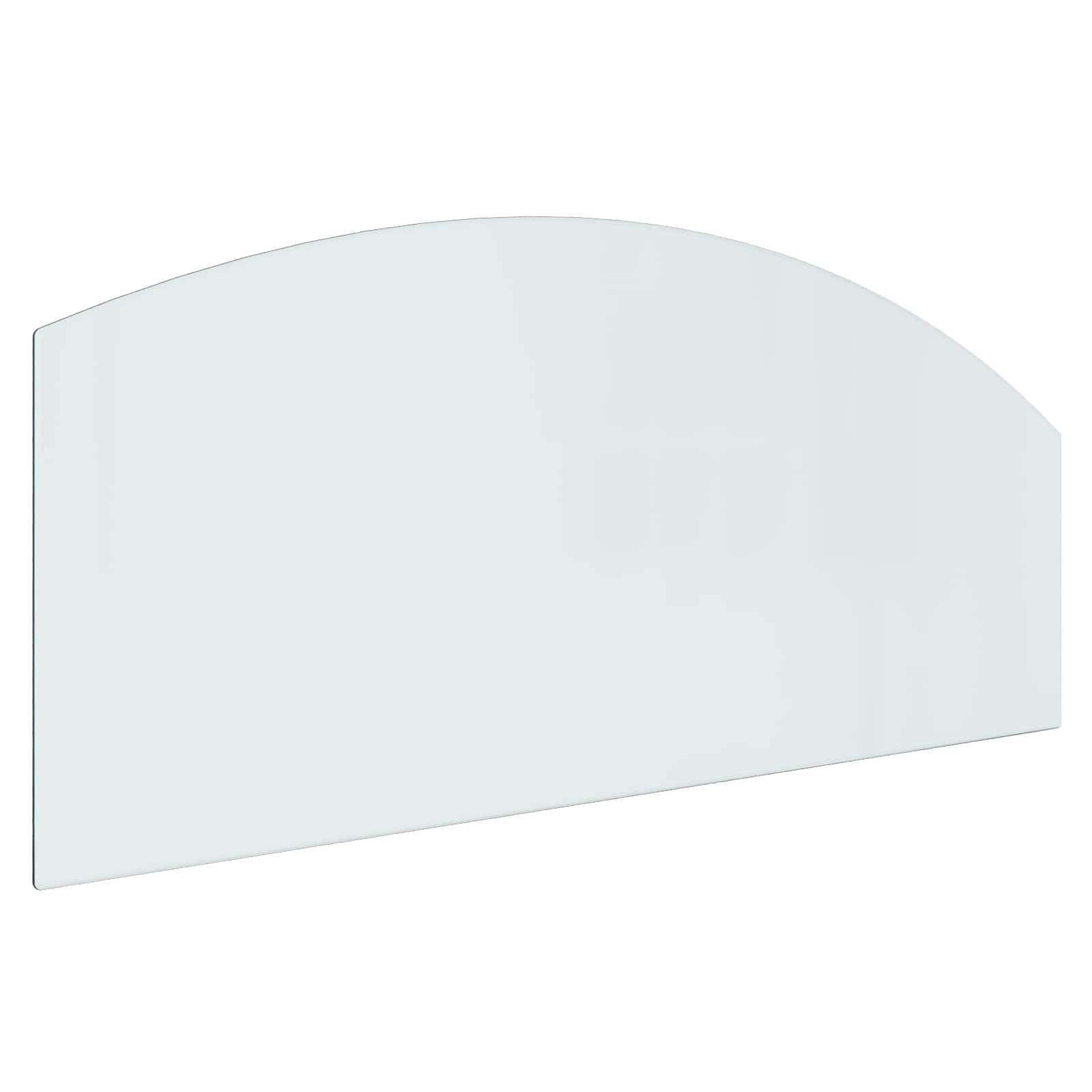 Lastra in vetro per braciere 120 x 50 cm, piastra di base in vetro temperato resistente al calore come protezione dalle scintille