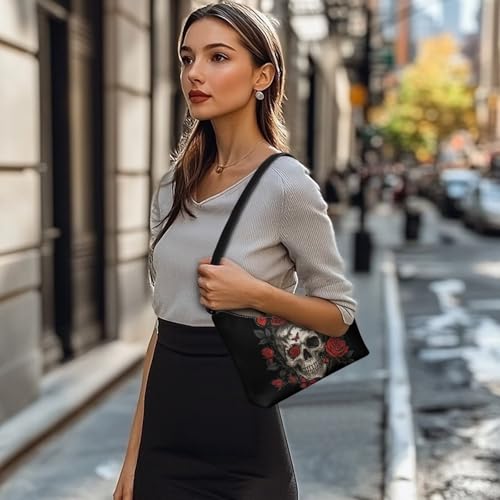 Image of Handbag for Women Leather Underam Shoulder Bag with Zipper Fashion Work Purse Waterproof Travel Wallet