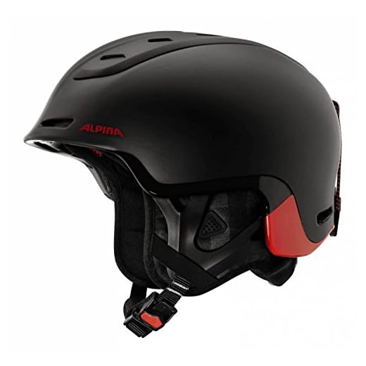 ALPINA Spine Casco de esquí, Black-Lumberjack Matt, 58-61 cm