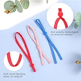 Andibro 60 Stück Kitten halsbänder,12 Farben Verstellbare Welpen ID Halsbänder Soft welpenhalsband 10.5 cm Bandschnur mit Verstellbarer Schnalle für Neugeborene Welpen Kätzchen Haustiere