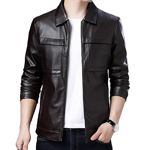 Chaqueta Liviana de Cuero para Hombre