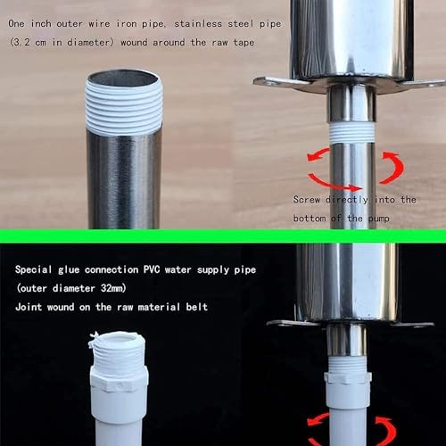 Pompe de puits manuelle en acier inoxydable durable et robuste - 4