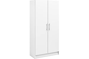 Spacious 30 Inch Wide Storage Cabinet: Prepac Elite Collection