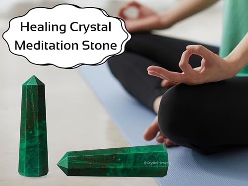 Image of Crystal Heaven Certified Bloodstone Crystal Tower Obelisk Point For Chakra, Healing And Balancing - AAA Grade Original Certified Gemstone Agate For Reiki Meditation Yoga Spiritual (2-3 Inches)