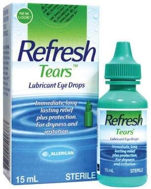 Allergan Refresh Tears 15ml- immediate, Long Lasting Relief Plus Protection from Dryness and Irritation.