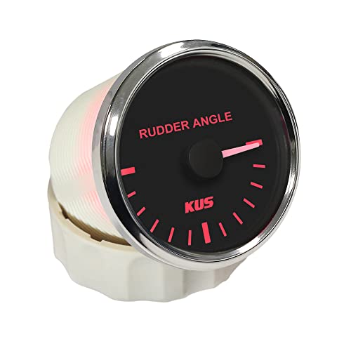 Kus Waterproof Rudder Angle Indicator Gauge With Rudder Sensor 52Mm (2") 12V/24V #TOP1