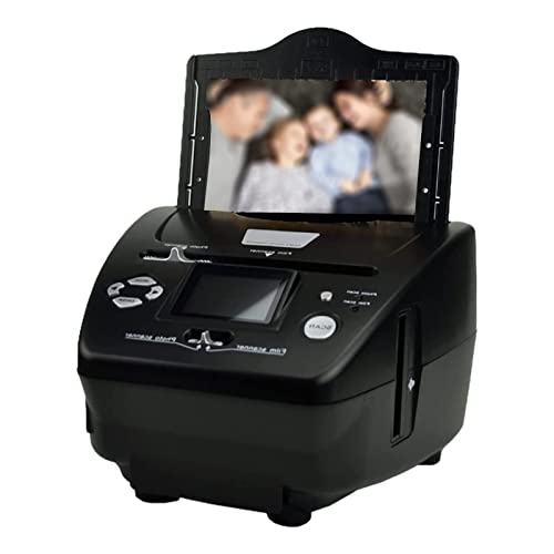 35mm Pellicola Scanner, Convertitore Digitale standalone per Negatives & Slides, 135 Formato a JPEG, Nessun PC Necessario, Schermo LCD, Supporto per Scheda SD, Nero