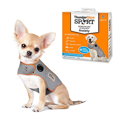 Image of ThunderShirt for Dogs Calming Anxiety Vest, XX Small, Platinum Sport