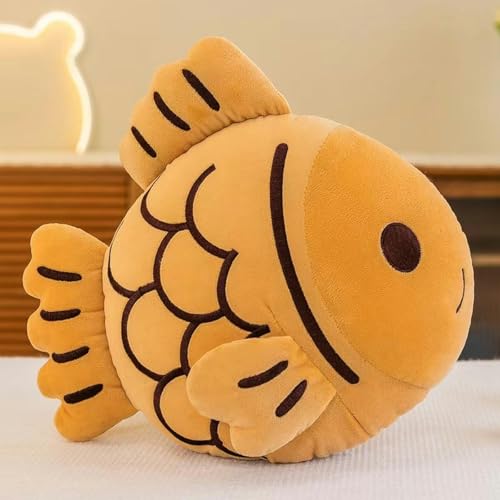 LJHLCC Simulated Snapper Burning Pillow Plush Toy, Small Fish Doll, Creative Children's Birthday Gift, Gift For Girlfriend, Furniture Decoration-bream-30cm