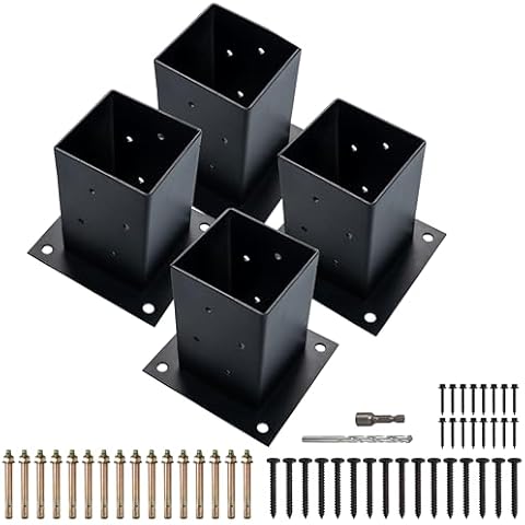 LADECH 4x4 Wood Post Anchor Base Cover