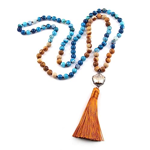 Collier Mala 108 Perles en cristal naturel, le cadeau idéal de yoga pour femme