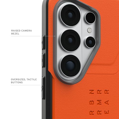Image of Urban Armor Gear UAG Designed for Galaxy S26 Ultra 5G Case, Civilian - Compatible with Magnetic Charging Anti-Slip Rugged Military Drop Tested Protective Cover - Orange