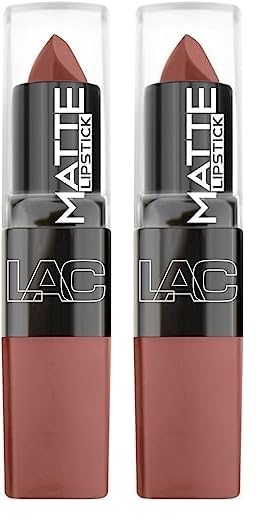 L.A. Colors Lápiz labial mate, elegante, 1 onza (paquete de 2)