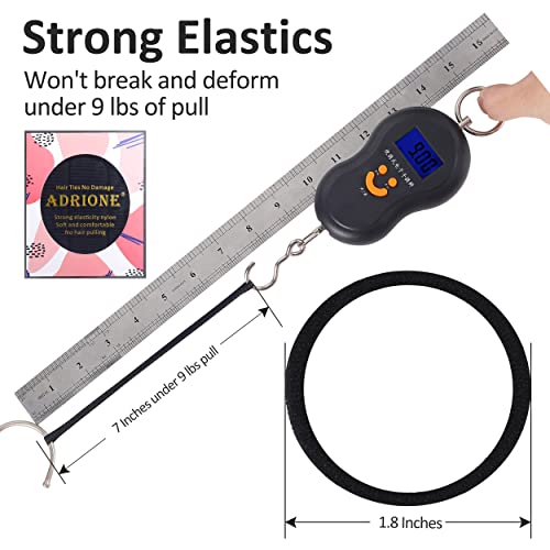 Adrione Black Hair Ties, 120 Pack Hair Ties No Damage #TOP1