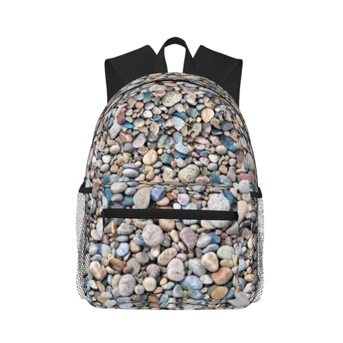 Sac à dos pour le travail protégeant votre ordinateur avec style imprimé galets