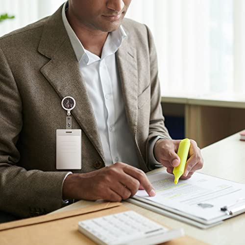 Badge Reel Music Notes Heart Retractable Badge Holder For Office Worker Doctor Nurse #TOP4