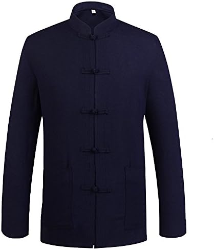 ZooBoo Chinese Tang Suit for Men Kung Fu Clothing Tops Martial Art Cotton Shirt