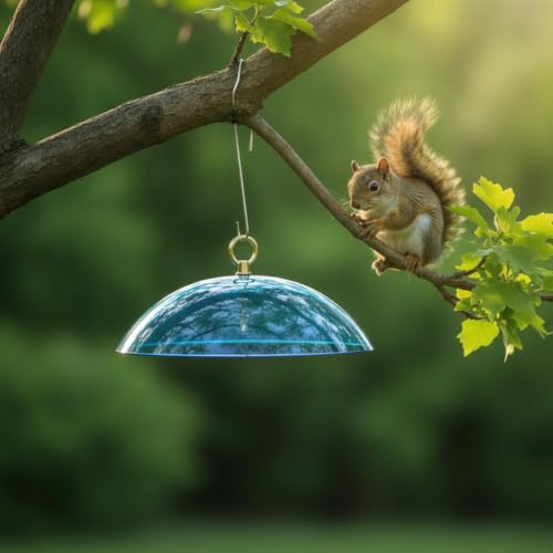 Cúpula comedero pájaros para terrazas y balcones predolo rojo 3