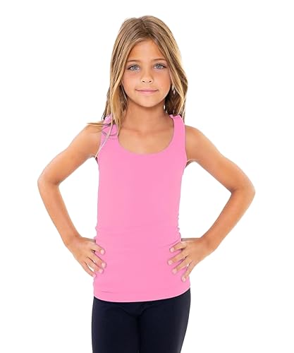 Image of Malibu Sugar Girls Tank Tops Size 7-10 - Racerback Tank Top Dance Cheer Gymnastics Shirts for Sports Undershirts Layering