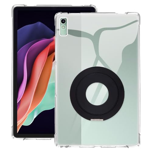 Coque Lenovo Pad Plus 11.5 2023 avec support de bureau noir et transparent