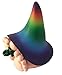 GlitZGlam BO The Giant Rainbow Baby Gnome for The Enchanted Gnome and Fairy Garden (6 Inches Tall) (Rainbow)