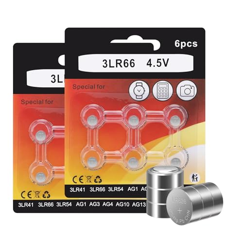 JOXIYECLTL 3LR626 3AG4 3x377 Batteries 4.5V Alkaline for All Laser Training Cartridges(12 Pack)