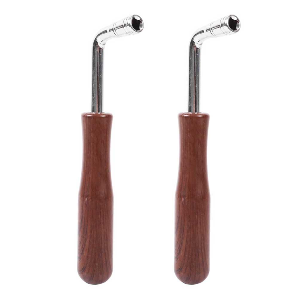 2 Pcs Piano Tuner Spanner L-Shape Piano Tuning Hammer Square Tip Piano Tuning Wrench Piano Guzheng Tuning Accessories