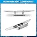 10 Inch Boat Cleats,316 Stainless Steel Dock Cleats,Open Base Rope Cleats,Cleat for Boat,Boat Dock Cleats for Boat,Yacht,Decks,Nautical Decor,Screws Included(2 Pack)