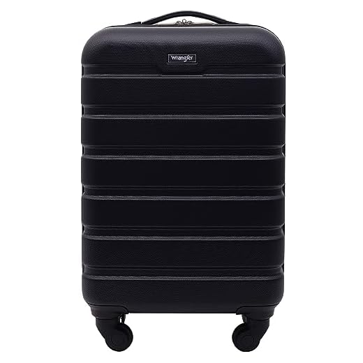 Wrangler 20 Inch Spinner Carry-On Suitcase