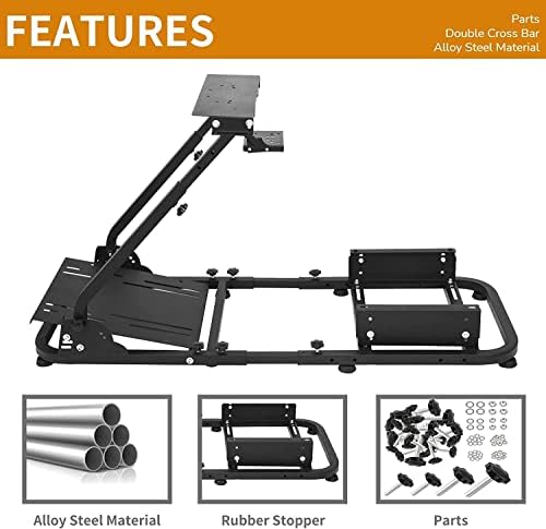 Dardoo Classic Racing Simulator Frame Foldable Frame fit for Logitech G29 G920&Thrustmaster T80 T150 Steering Wheel