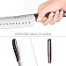 15 Pieces Kitchen Knife Set, 12 Stainless Steel Kitchen Knives with Block, Sharpener and Scissors, Maroon Brown Red Wooden Handles and Block