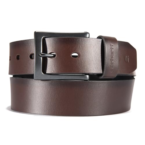 Carhartt Men's Rugged Burnished Leather Box Belts