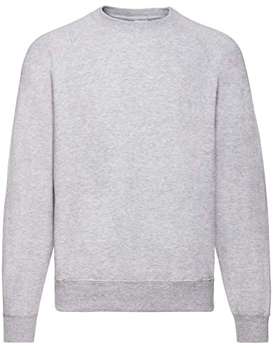 Fruit of the Loom - Sweatshirt Raglan Sweat XL,Heather Grey