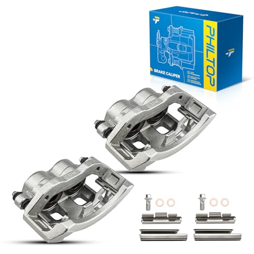 Image of PHILTOP Front Brake Caliper w /o Pads Compatible with 2002-2005 Ram 1500, 2005-2006 Durango, OE# 18-B4832, 18-B4833, Replacement Disc Brake Caliper Assembly