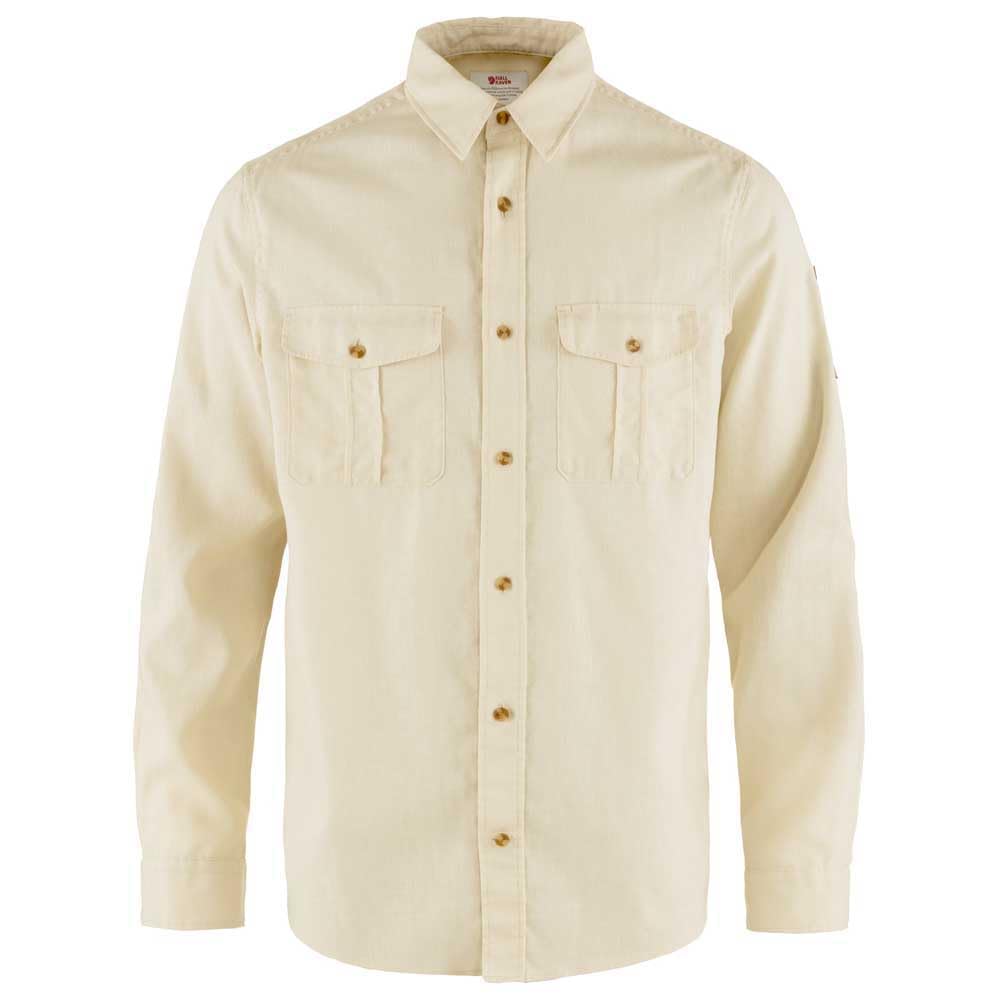 Fjällräven Men's Chalk White Fjallraven 87208-113 Övik Travel Shirt Ls M Shirt Size L