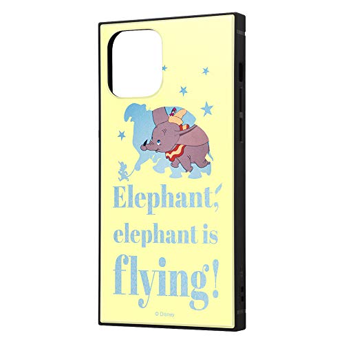 イングレム iPhone 12 iPhone 12 Pro ディズニー キャラクター 耐衝撃 ハイブリッド ケース カバー KAKU ストラップ ホール 付き スクエア 軽量 ダンボ/Famous scene IQ-DP27K3TB/DB005