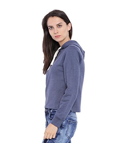 Image of PINACOLADA Women Black Crop Hoodie
