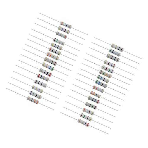 Patikil 2Watt 0.1-750 Ohm Carbon Film Resistor, 150 Pcs 30 Values Resistors Assortment Kit 5% Tolerance For Diy Projects And Experiments #TOP29